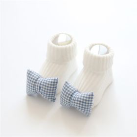 Baby socks (Option: Blue bow-S)