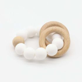 Baby Multicolor Chewable Teether Chain Soothing Chain (Size/Age: Average Size (0-8Y), Color: White)
