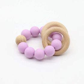 Baby Multicolor Chewable Teether Chain Soothing Chain (Size/Age: Average Size (0-8Y), Color: Purple)