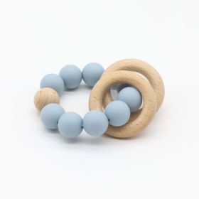 Baby Multicolor Chewable Teether Chain Soothing Chain (Size/Age: Average Size (0-8Y), Color: Blue)
