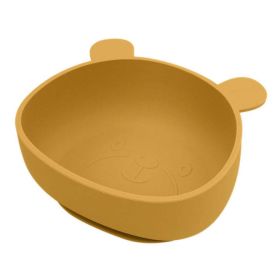 Baby Cartoon Panda Shape Complementary Food Training Silicone Bowl (Size/Age: Average Size (0-8Y), Color: yellow)