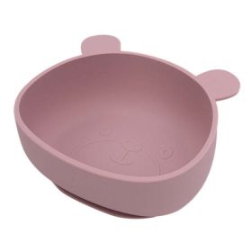 Baby Cartoon Panda Shape Complementary Food Training Silicone Bowl (Size/Age: Average Size (0-8Y), Color: pink)
