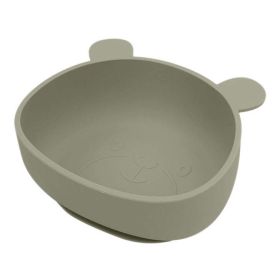 Baby Cartoon Panda Shape Complementary Food Training Silicone Bowl (Size/Age: Average Size (0-8Y), Color: Green)