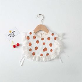 Baby Printed Pattern Lace Belt Design Bibs For Newborn Baby (Size/Age: S (0-3Y), Color: Red)