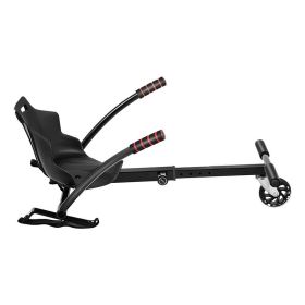 Kids And Adults Adjustable Hover Go Kart Hover Kart Stand Go Kart Seat for 6.5'' 8'' 10'' Two Wheel Self Balancing Scooter (Anti-Turning Go Kart) (Type: Seat Attachment, Color: Black A)
