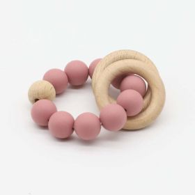 Baby Multicolor Chewable Teether Chain Soothing Chain (Size/Age: Average Size (0-8Y), Color: Red)