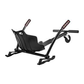 Kids And Adults Adjustable Hover Go Kart Hover Kart Stand Go Kart Seat for 6.5'' 8'' 10'' Two Wheel Self Balancing Scooter (Anti-Turning Go Kart) (Type: Seat Attachment, Color: Black B)